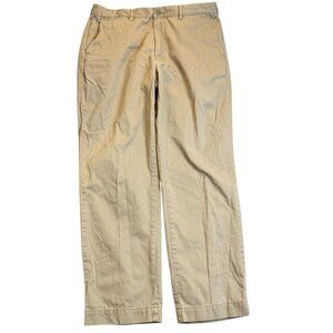 Polo Ralph Lauren Men's Khaki Pants 36x29 Hemmed 100% Cotton with Stain Beige